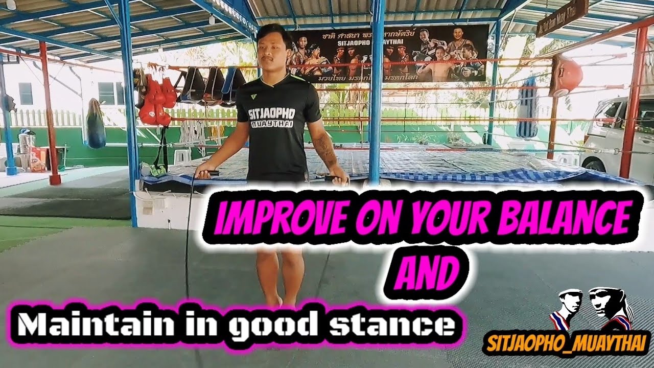 Training to improve on your balance and to maintain in good stance#muaythai#training#improve#balance