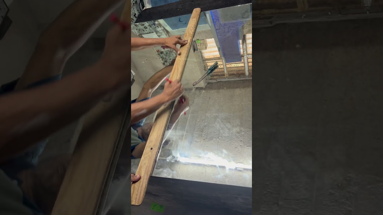 Mirror glass cutting skills ✅👌🏻