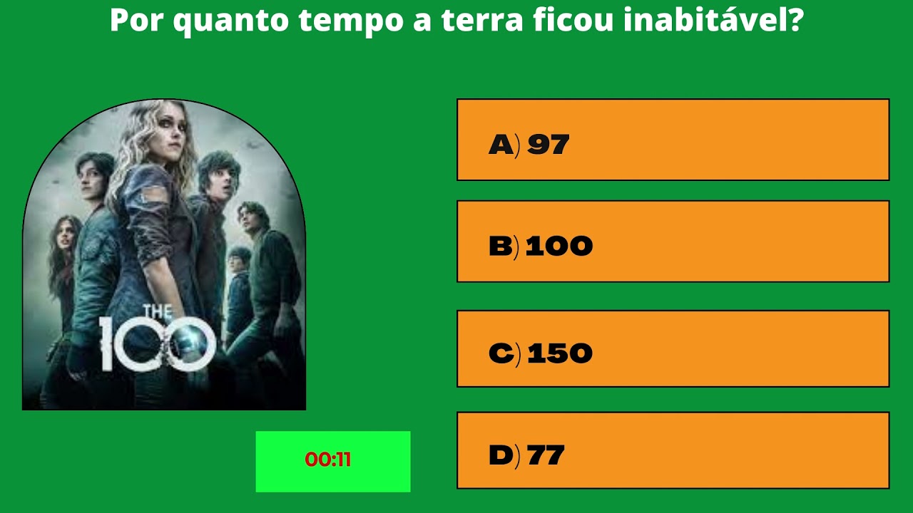QUIZ THE 100 - PERGUNTAS E RESPOSTAS - CONHECIMENTOS GERAIS