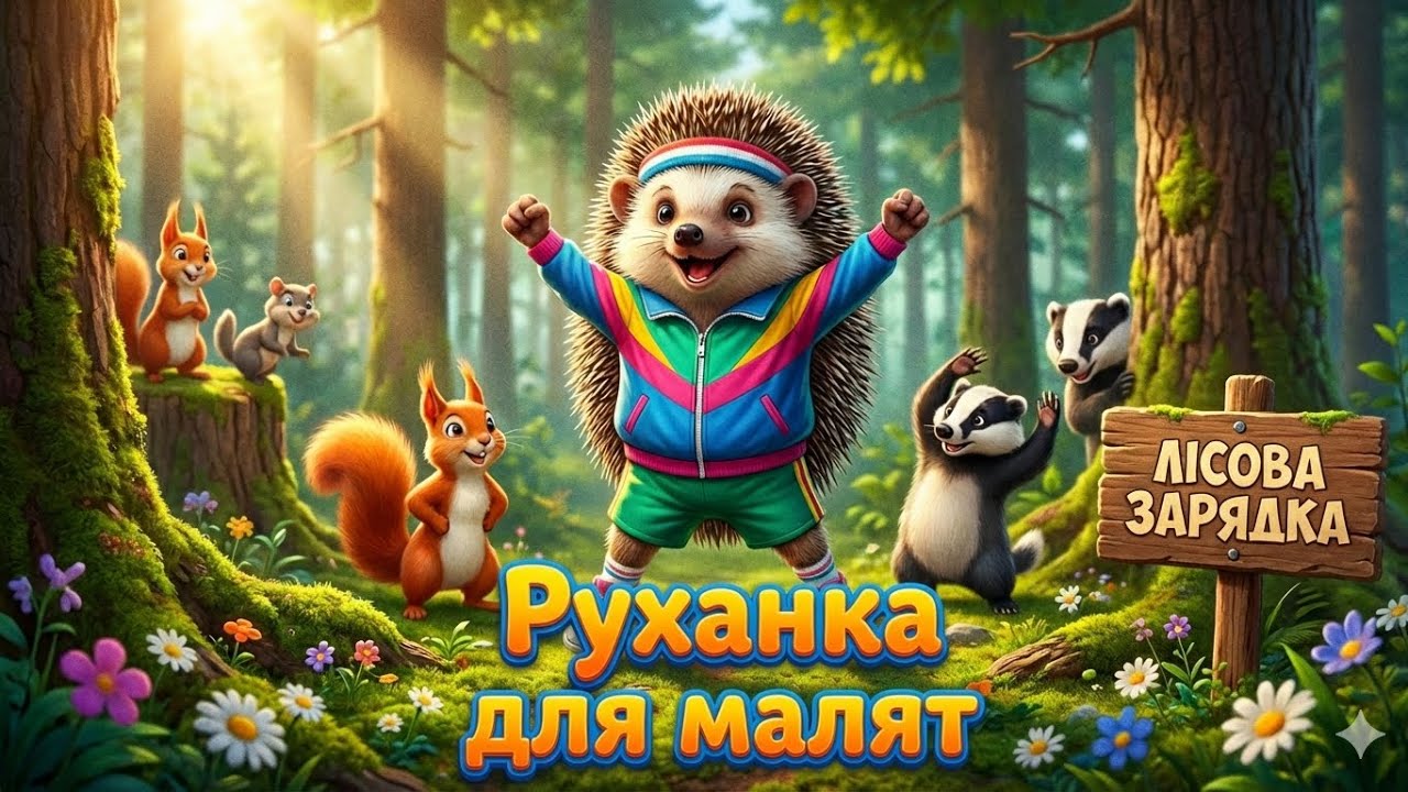Руханка для дітей | Весела зарядка під музику