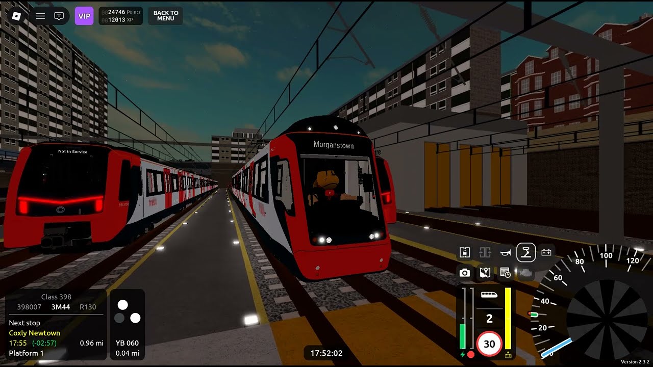 Roblox SCR 2.3.2 - Bodin Depot To Morganstown Via Barton In A Metro Class 398