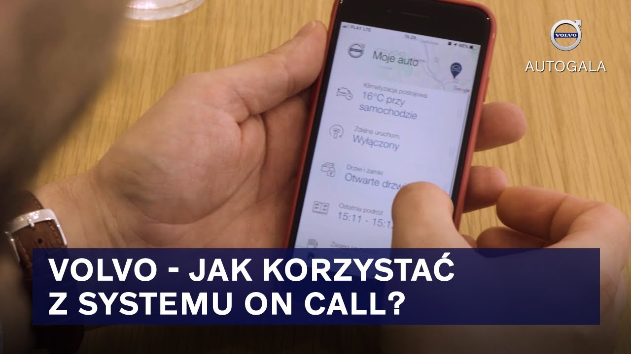 Podstawowe funkcje aplikacji VOLVO ON CALL | Autogala Volvo