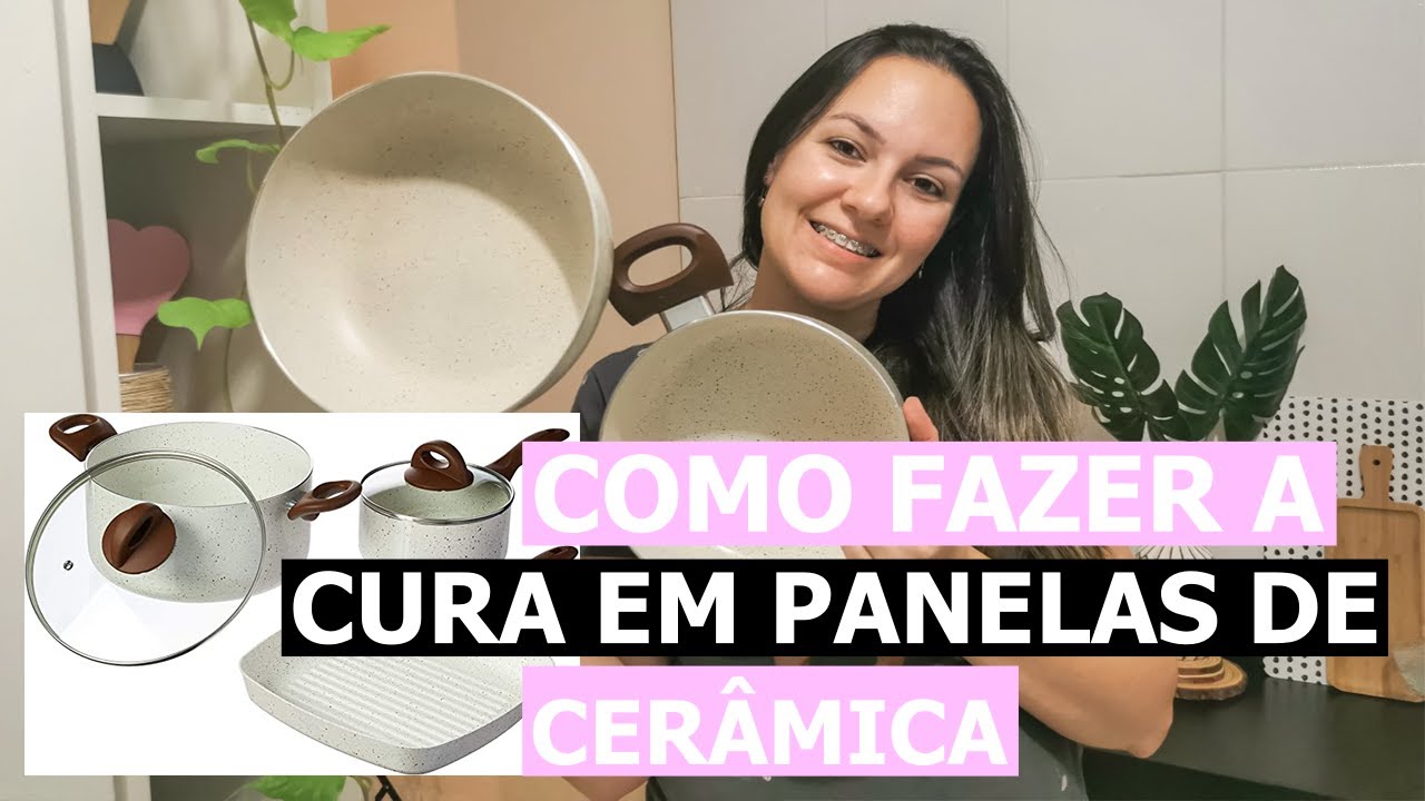 COMO FAZER A CURA DAS PANELAS DE CERAMICA |NÃO USE SUAS PANELAS DE CERÂMICA ANTES DE FAZER ISSO! |