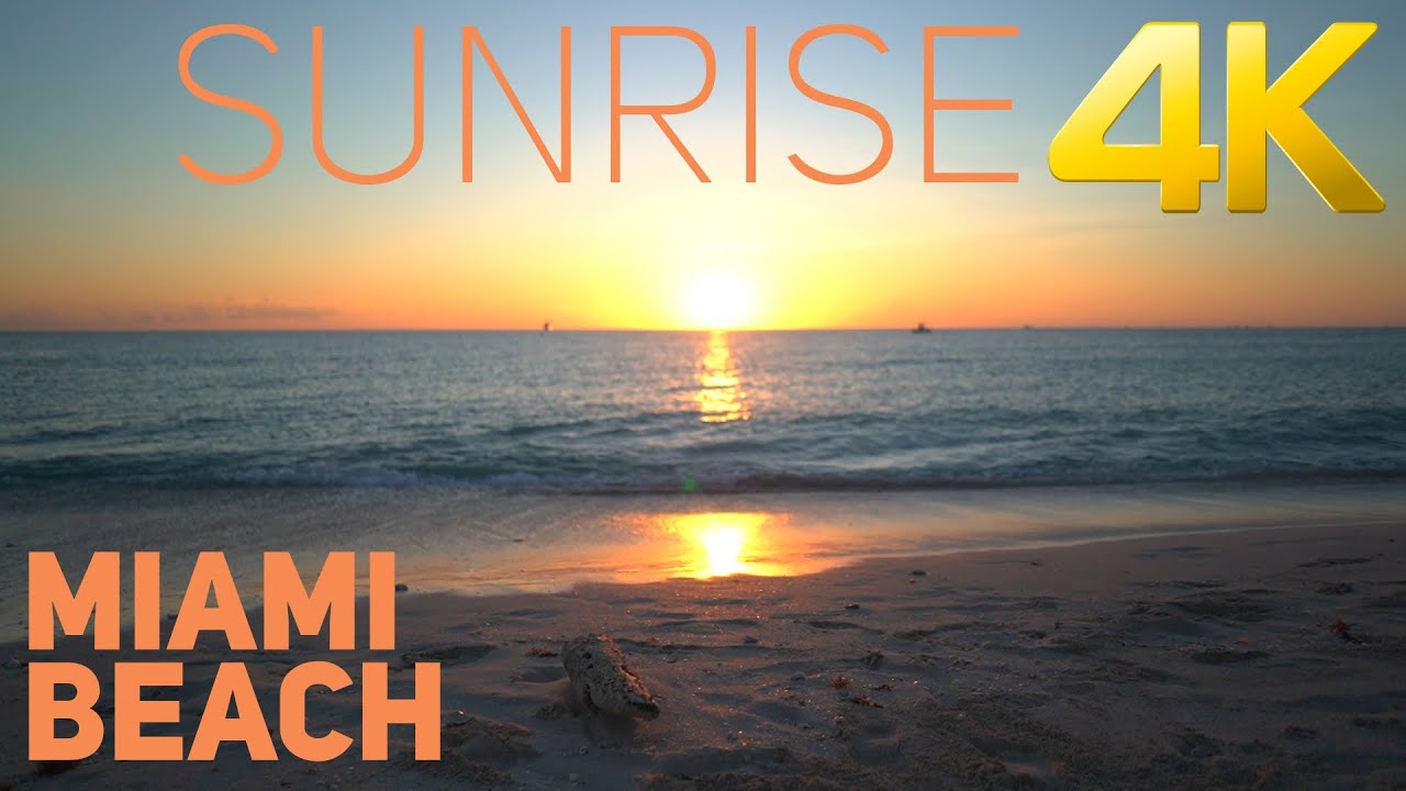 Miami South Beach Sunrise 4K / Similar style to Sunrise Earth
