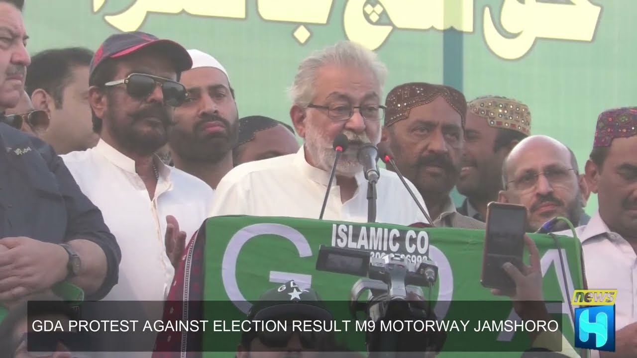 GDA Protest Against Election Result Hyderabad M9 Motorway