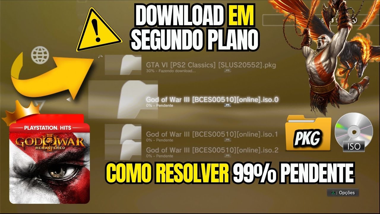 Como resolver erro 99% PENDENTE durante download no PS3 de forma FACIL