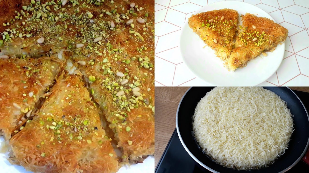 Konafa, kunafa faite maison bien détaillée de A à Z