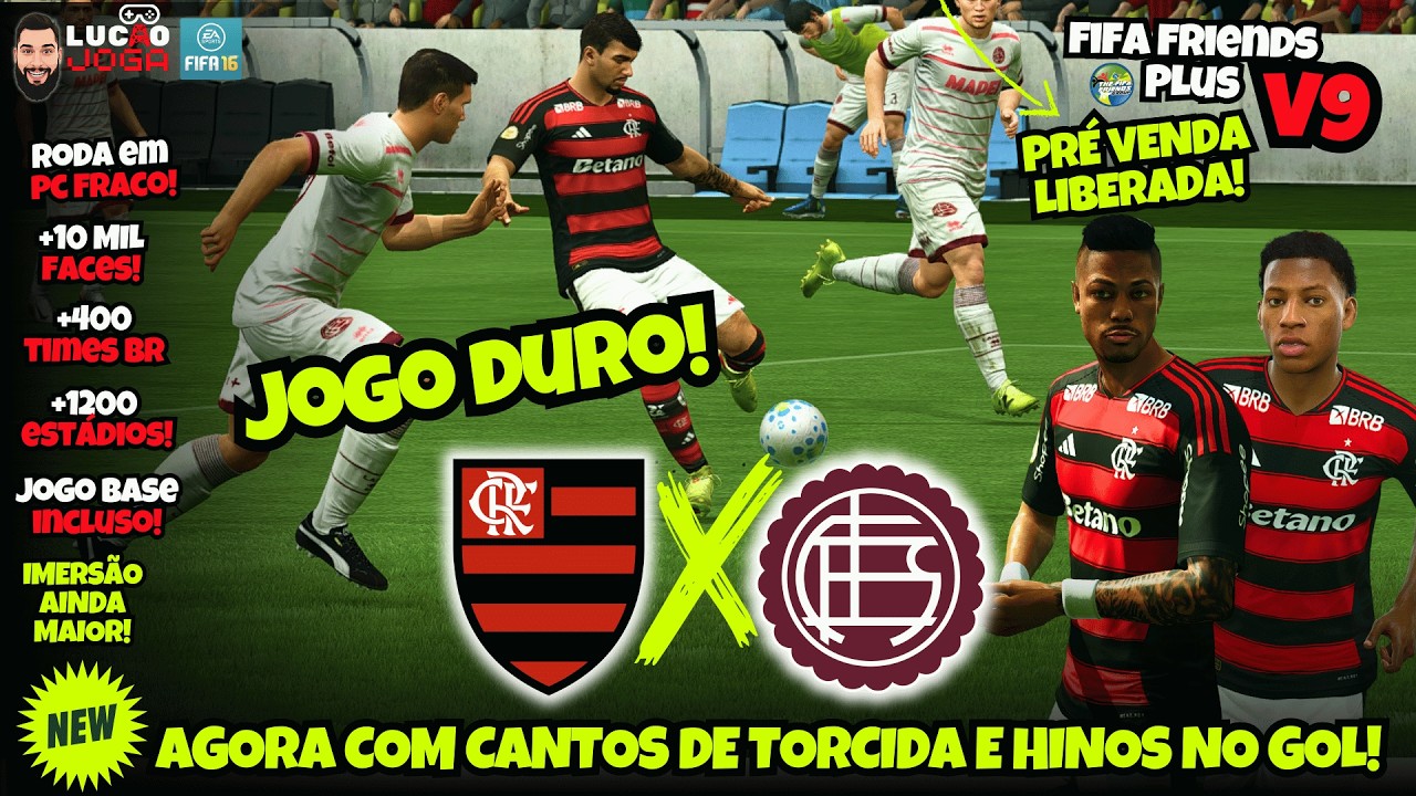 PEDREIRA NA VOLTA NO MARACA! VINGUEI O FLAMENGO NA RECOPA? - FIFA FRIENDS V9 - FIFA 16 2K QHD