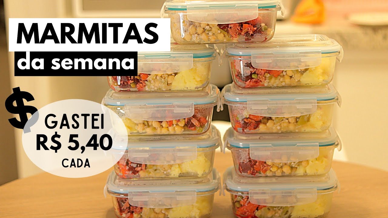 PREPARANDO MARMITAS DA SEMANA: GASTANDO POUCO!