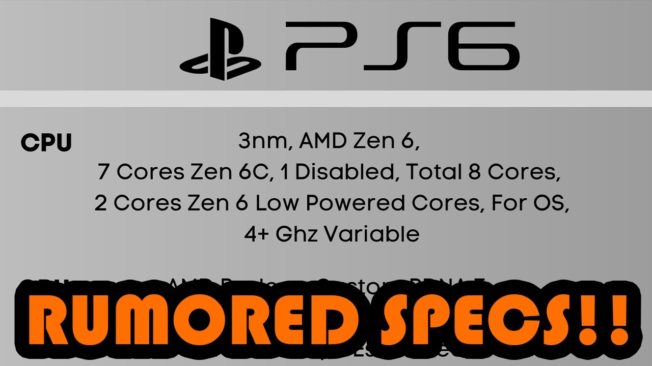 ПРЕДПОЛАГАЕМЫЕ ХАРАКТЕРИСТИКИ PLAYSTATION 6..........................