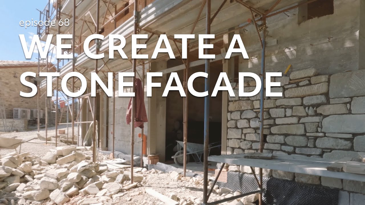 #68 We build partition walls and traditional TUSCAN STONE FACADE in our 2nd house in Italy