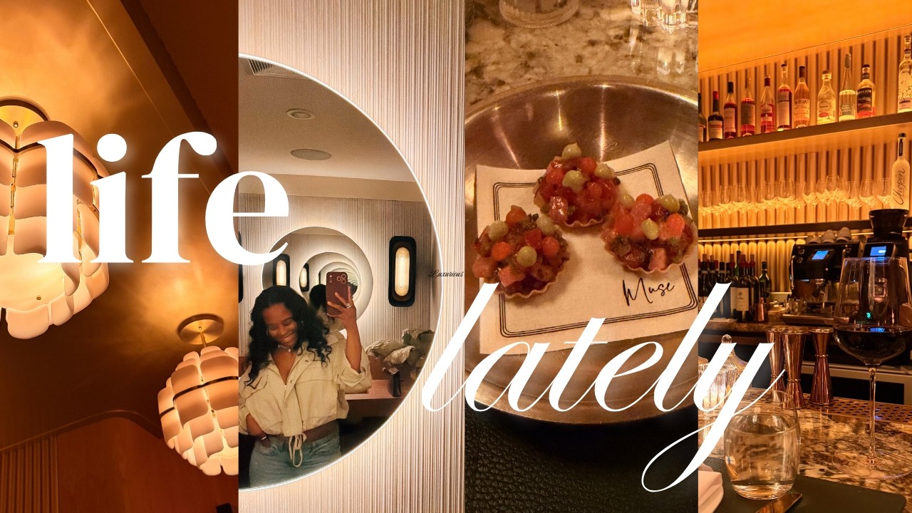 VLOG: current fav lip combo, I need to focus, we love a good date night, did I find a new work spot?