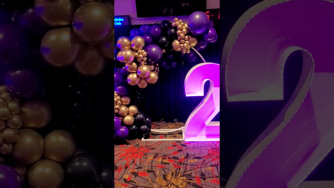 21st Birthday Setup #balloongarland #birthdayideas #21stbirthday #decorations #partyideas #balloons