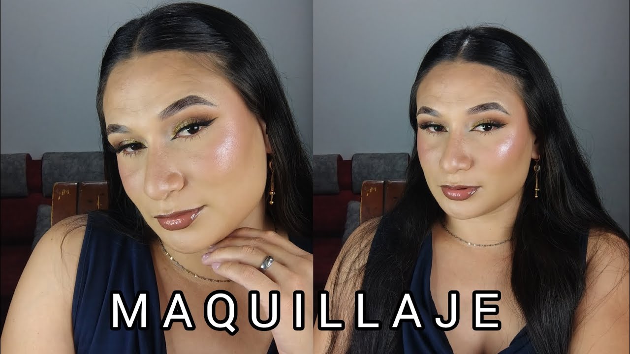 MAQUILLAJE EN TONOS MARRON Y AMARILLO PASO A PASO 