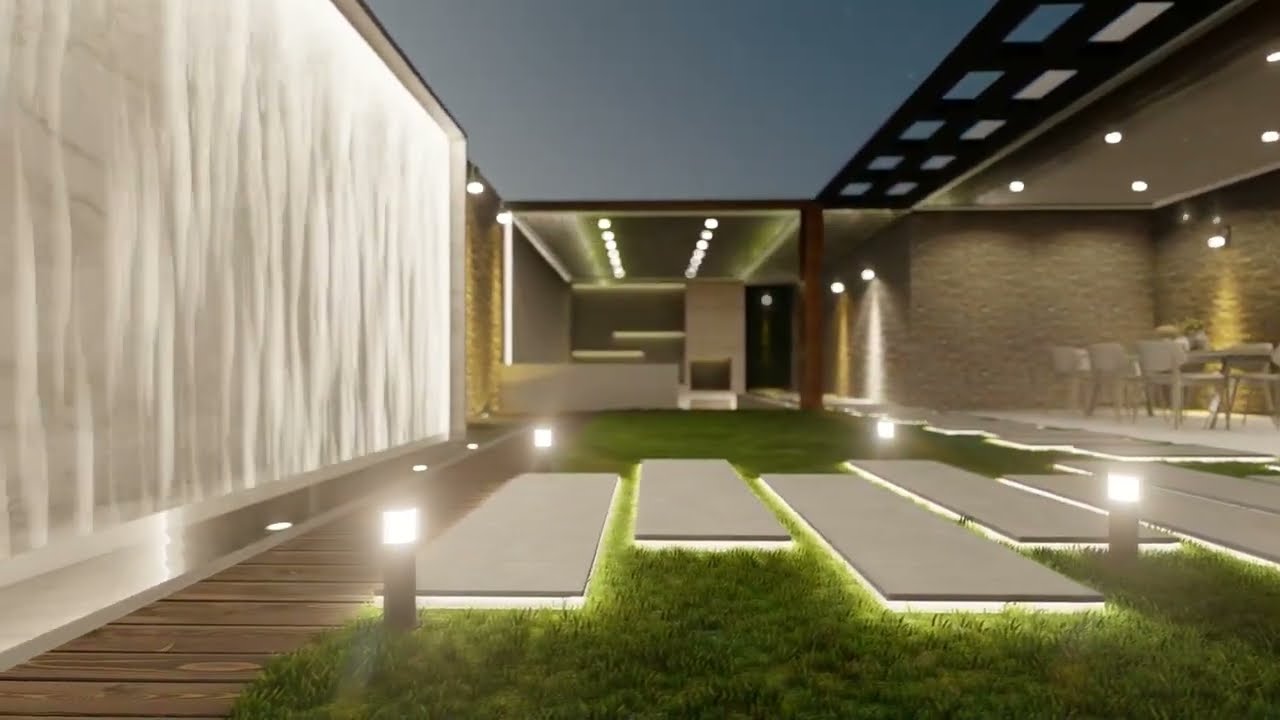Backyard Designed Style 1, 3D modeling and rendering @rendering3D
