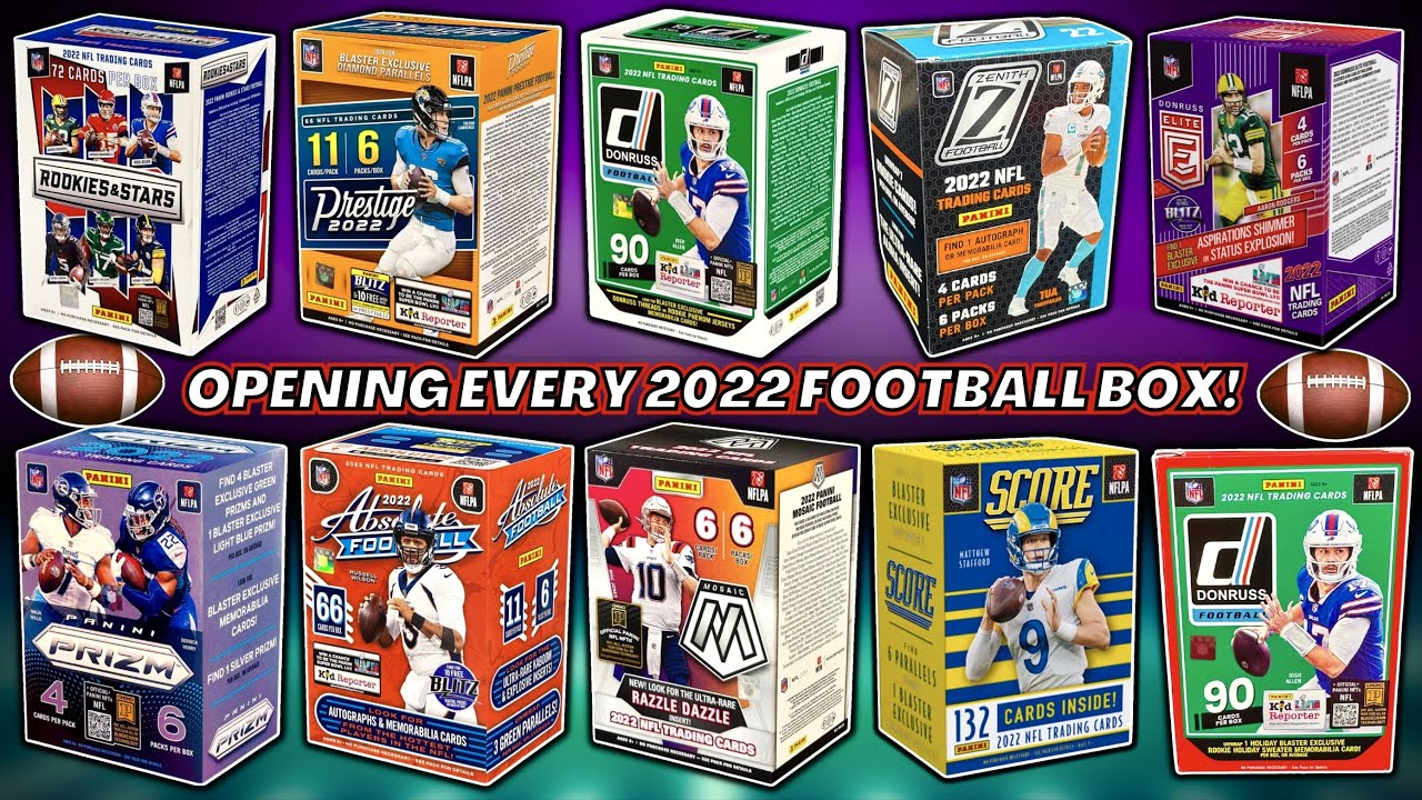 *OPENING EVERY BOX OF FOOTBALL CARDS FROM THE 2022 DRAFT CLASS!🏈 NICE PULLS GALORE!😱