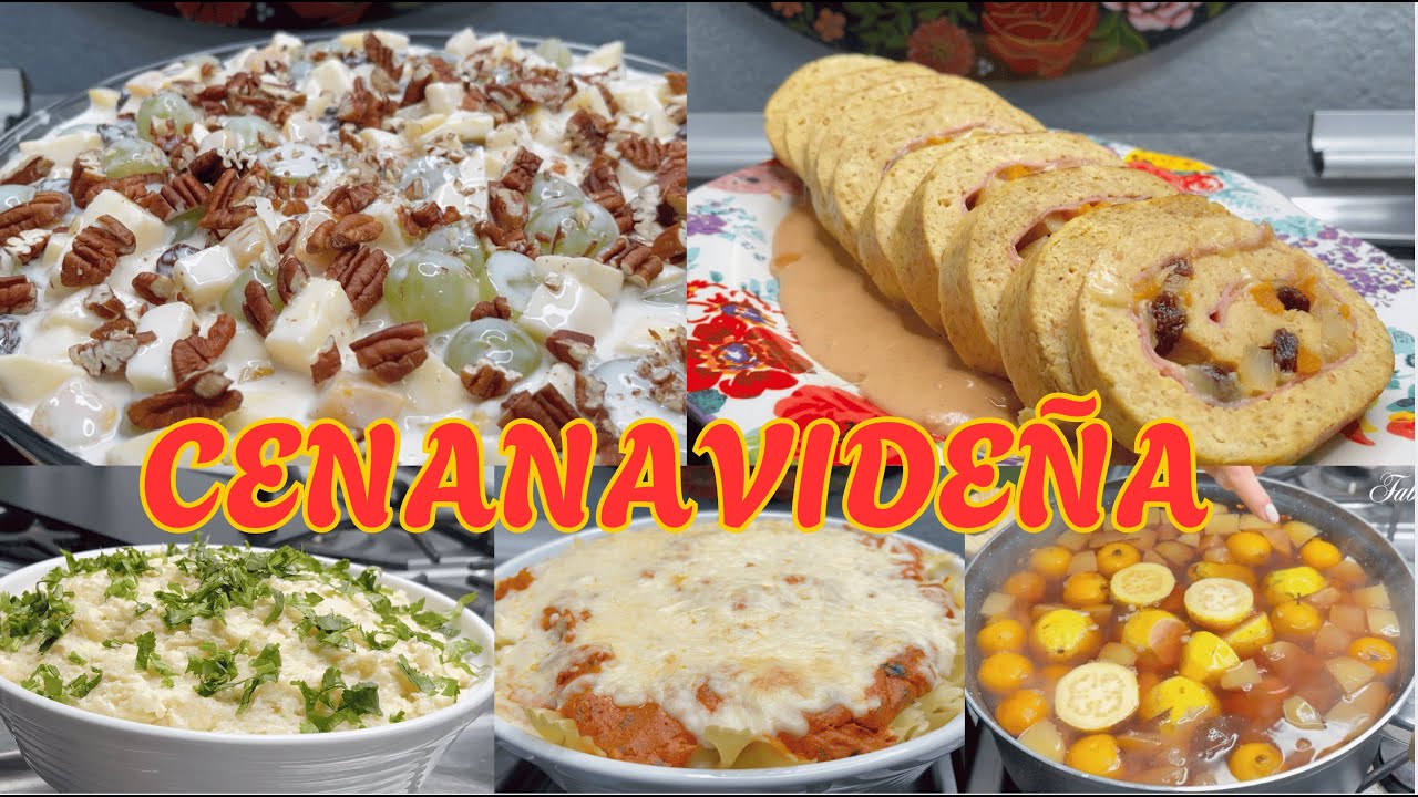 CENA NAVIDEÑA FÁCIL CON $1000 Y SIN HORNO | plato fuerte, guarnición, postre 🎄