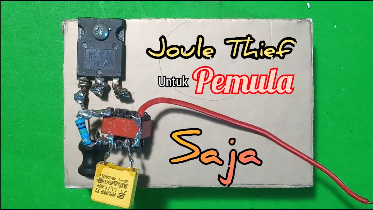 Joule Thief Untuk Pemula dengan Transistor TIP 3055 !