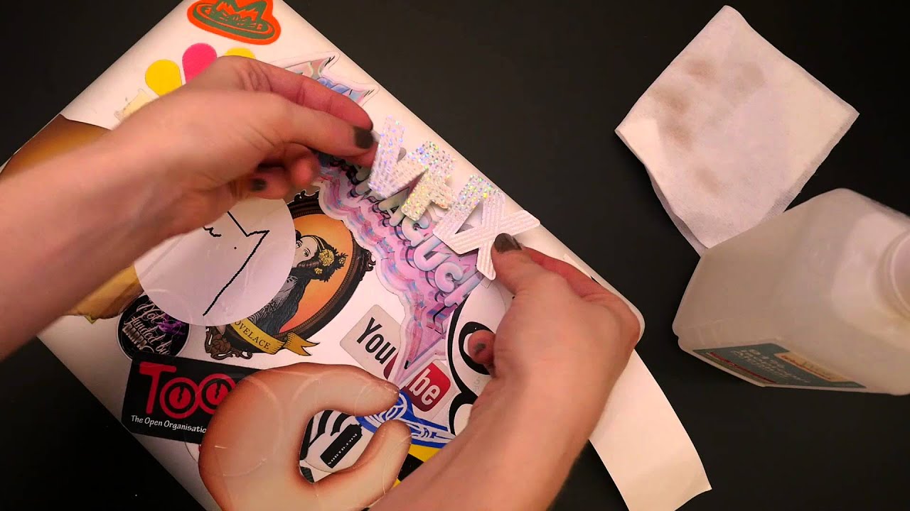 How To Sticker Your Laptop Properly // Becky Stern