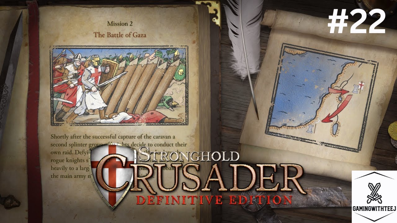 Stronghold Crusader: Definitive Edition | The Baron's Crusade | #2 THE BATTLE OF GAZA!!!