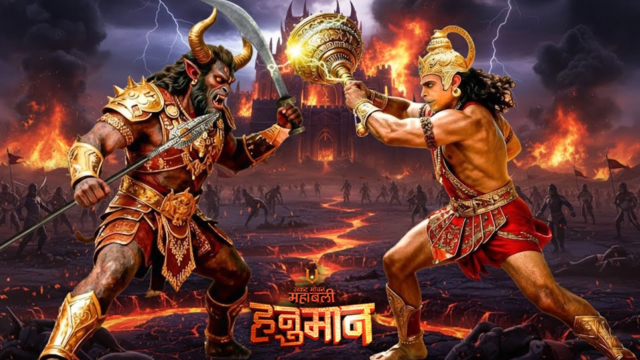 हनुमान जी ने रावण के सबसे शक्तिशाली राक्षस को सिखाया सबक कांप उठा लंका | Mahabali Hanuman EP - 393