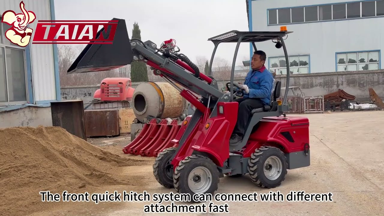 #video 🚜 TAIAN DY620E #electricloader  #Telescopic #MiniLoader | Loading & Climbing Test