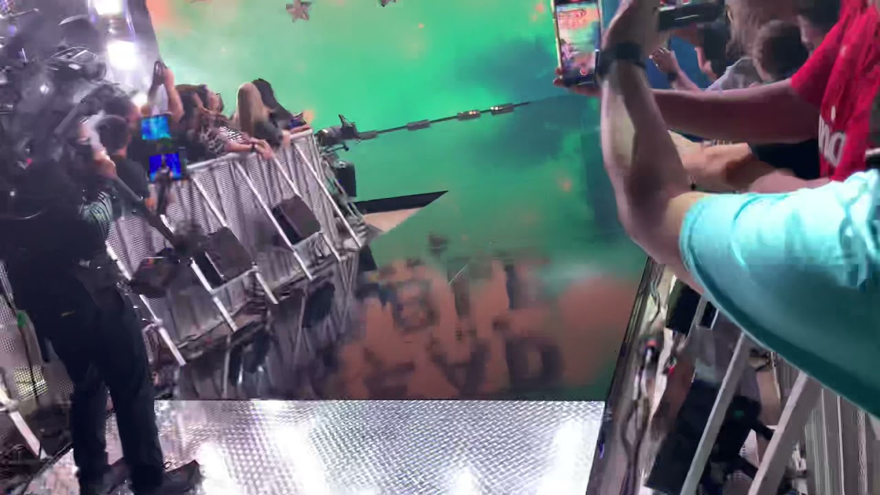 Roman Reigns entrance (with live crowd) on WWE SDL 07/16/21 at Toyota Center in Houston, TX