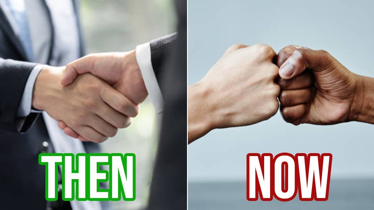 Why did men stop shaking hands?