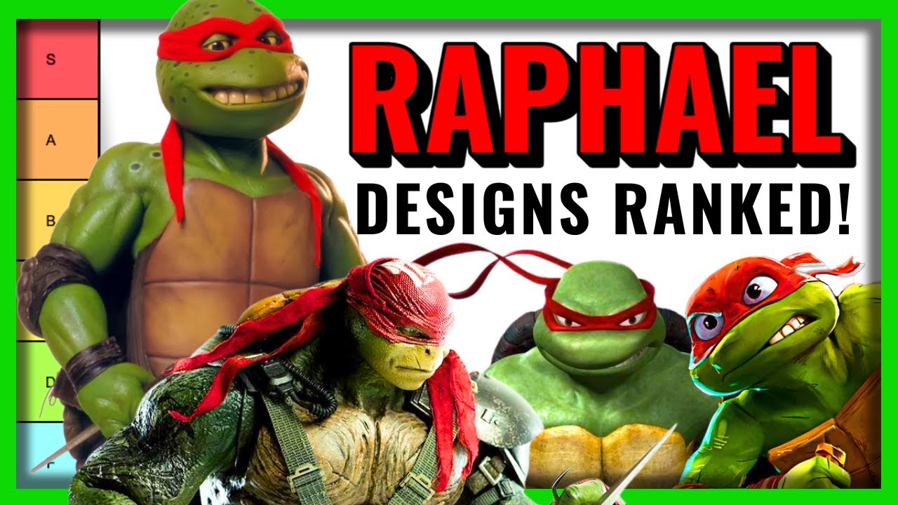 ВСЕ ТВ и Кино TMNT Дизайны Рафаэля РЕЙТИНГ!