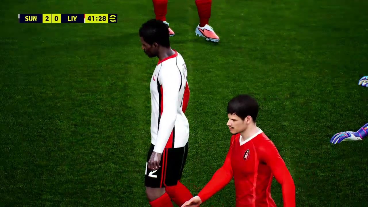 efootball 26 Premier League Sunderland vs Liverpool. Un Sunderland éclatant face à des Reds abattus