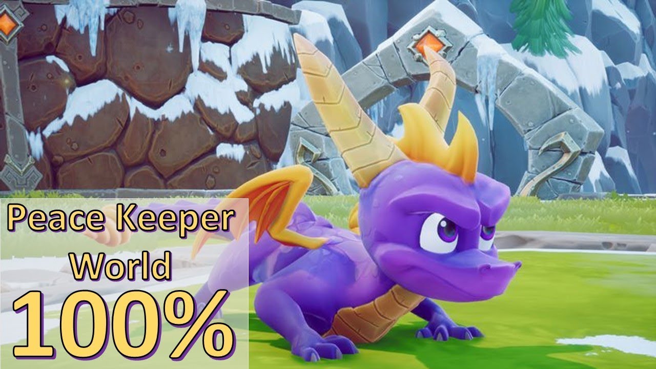 Spyro The Dragon Remastered | Peacekeepers World 100% Walkthrough