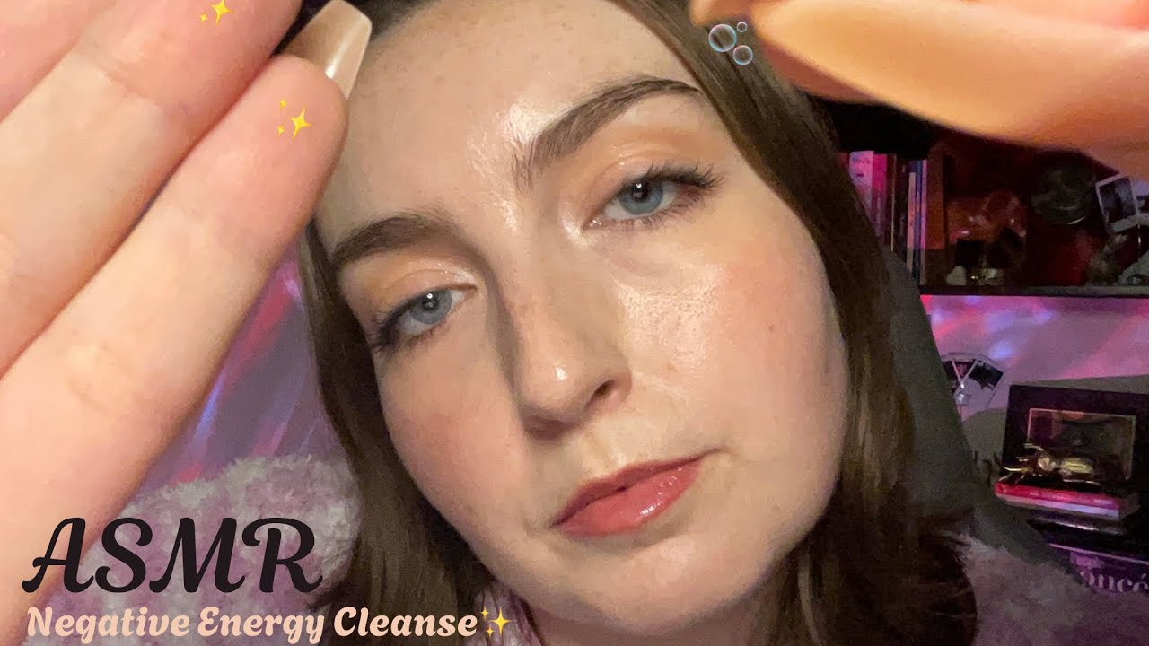 ASMR ✨Negative Energy Cleanse✨ plucking, pinching, snipping, wiping + mouth sounds (roleplay)