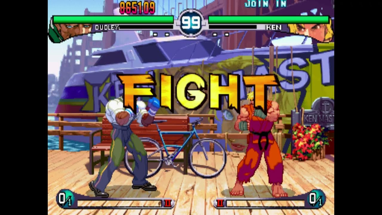 7  DUDLEY  VS  KEN MASTERS  881 709p  MAME  Street Fighter III 2nd Impact  Giant Attack  30 11 2019
