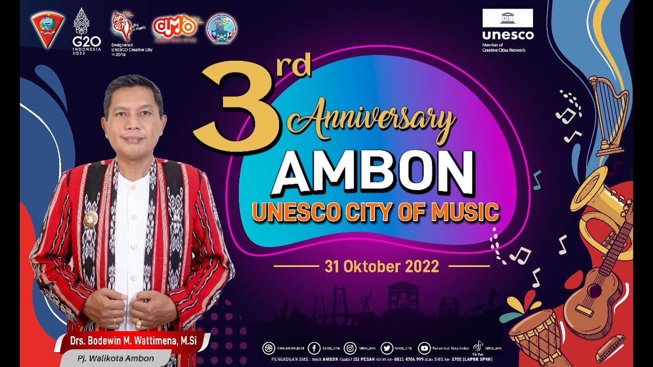 3rd Anniversary Ambon, UNESCO City of Music