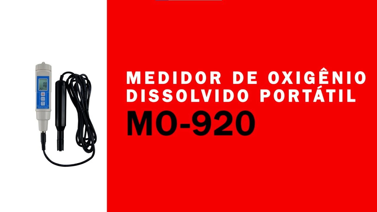 Medidor De Oxigênio Dissolvido Portátil: MO-920