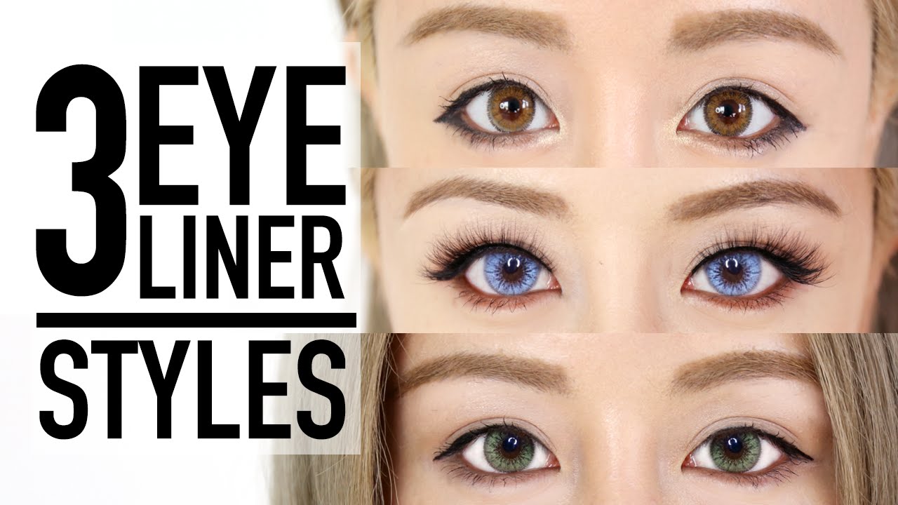 3 Eyeliner Styles Makeup Tutorial & Tips ♥ Wengie