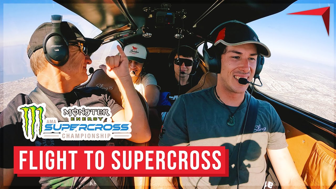 Flying to Monster Energy AMA Supercross Championship in a Sling TSi