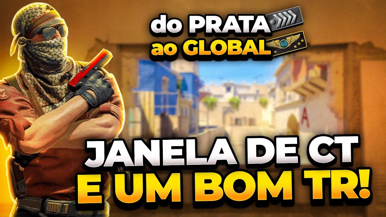 do PRATA ao GLOBAL CS2 #5 - JANELA DE CT E UM BOM TR! [MIRAGE]