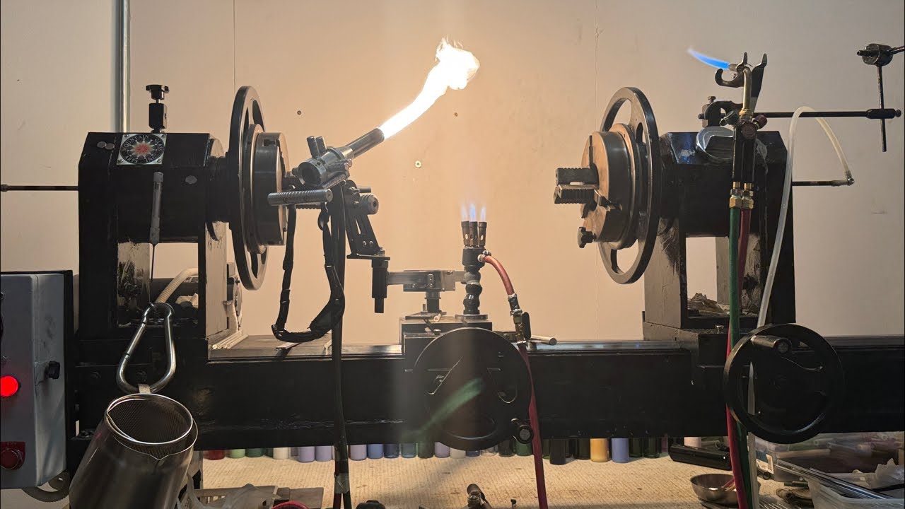 Live Glassblowing Tutorial  - Handmade American Glass/Colors  ( From Shot Glases to Puffco Toppers)