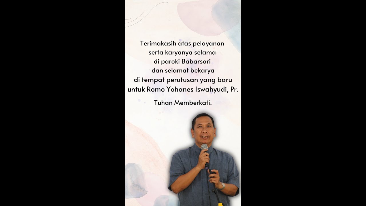 Short Movie - Umat Paroki Babarsari Mengantar Romo Yohanes Iswahyudi ke Paroki Promasan | GMAB