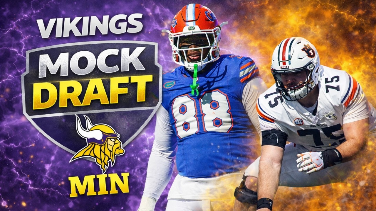MINNESOTA VIKINGS MOCK DRAFT: STUDS in the Trenches, rebuilding the secondary!