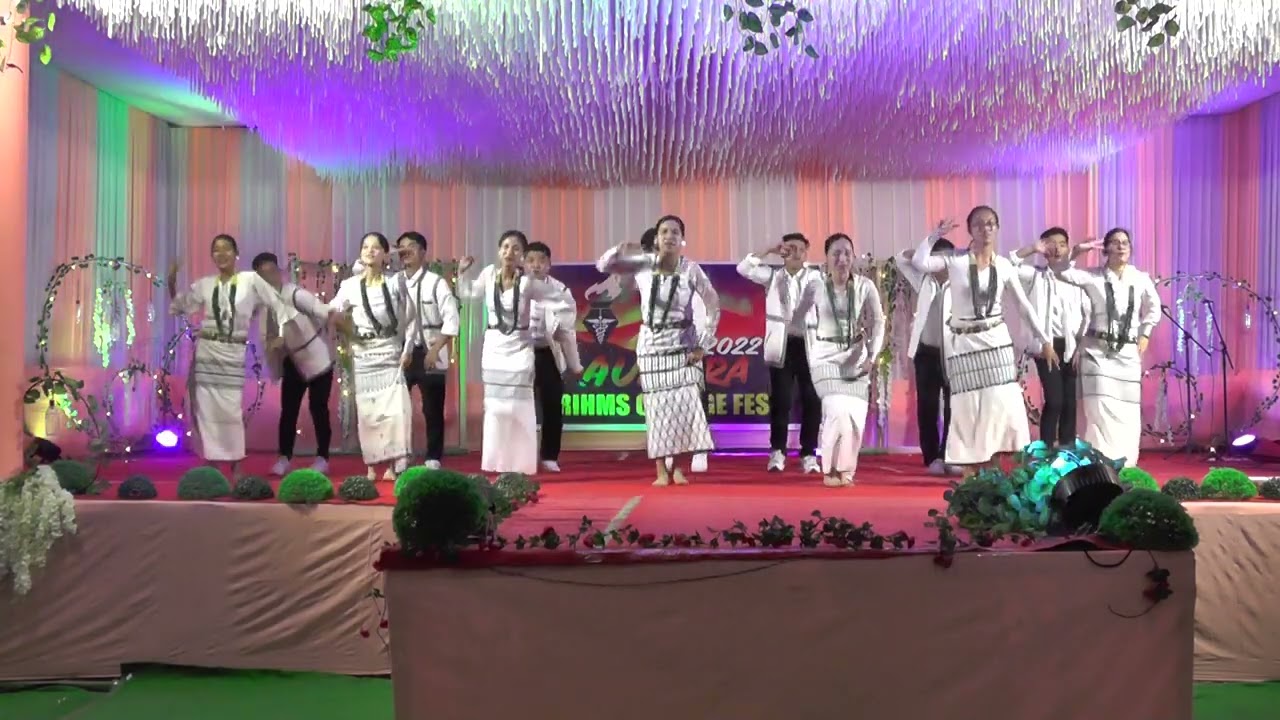 Fusion Group Dance (traditional+bollywood) | AURORA 2022 | TRIHMS College fest