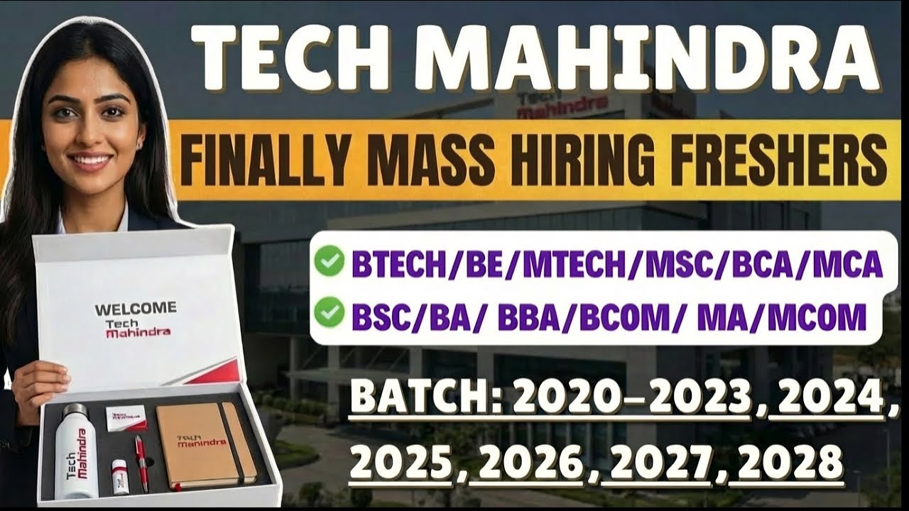 Tech Mahindra Hiring Freshers and Interns🔥Apply Now | Open to All | PAN India