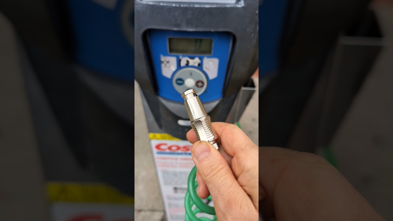Как использовать клапан Costco для накачки шин азотом