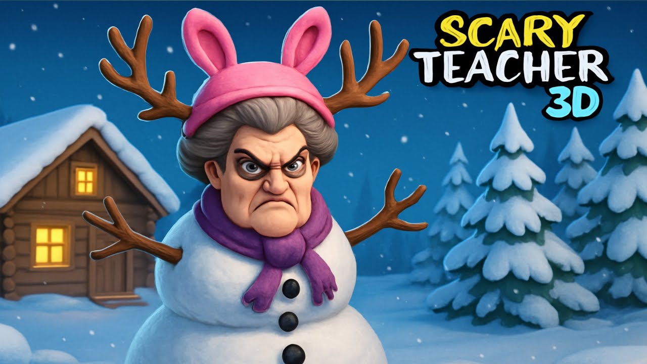 WE TURNED SCARY TEACHER INTO A SNOWMAN! 