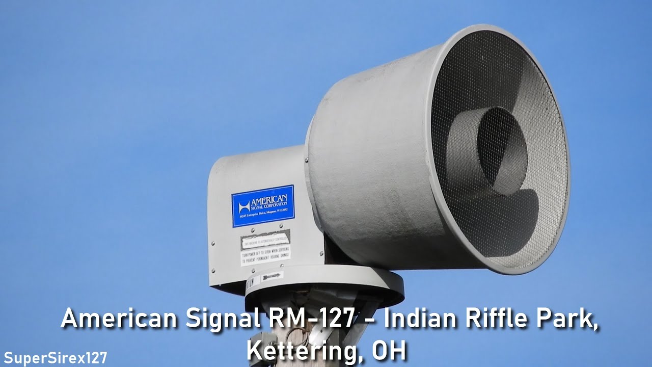 ASC RM-127 | Full Alert and Attack | Kettering, OH ( Kettering Disaster Warning Siren Test) | 1/6/20