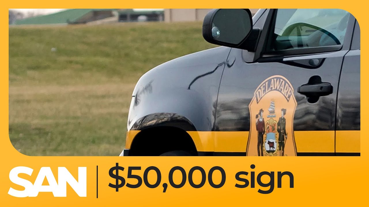 Delaware police tore up a man’s sign, now they’re paying him $50k