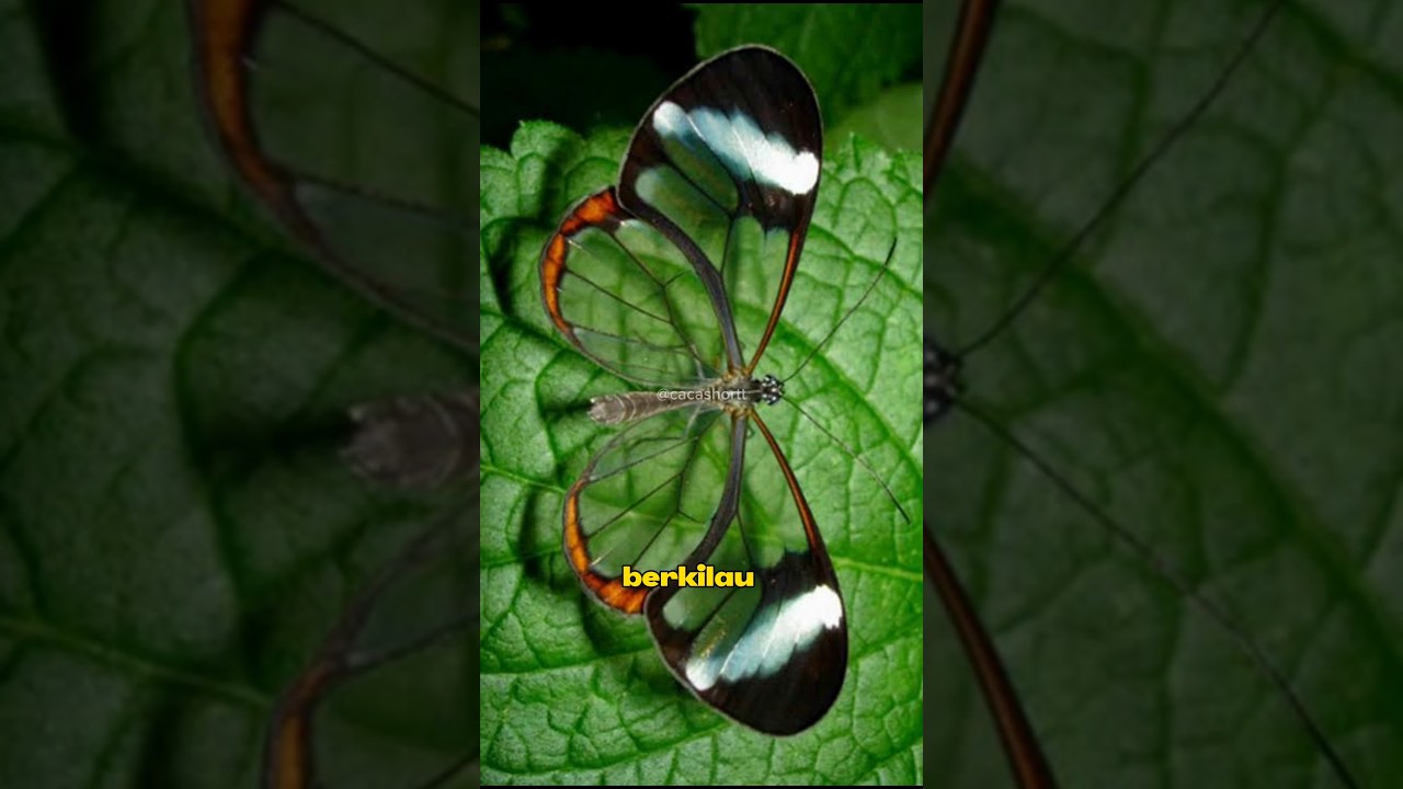 The strange life of the glass-winged butterfly #shorts #shortvideo #trending