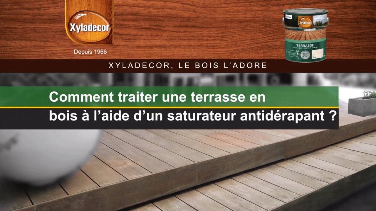 Comment traiter une terrasse en bois à l'aide d'un saturateur antidérapant ? - Xyladecor