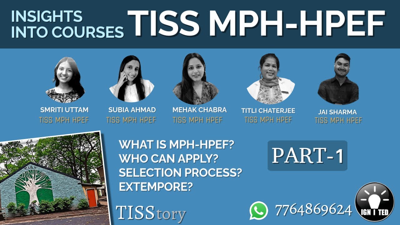 TISS MPH: HPEF| Insights into the Courses| Part-1 by Prateek Prasoon